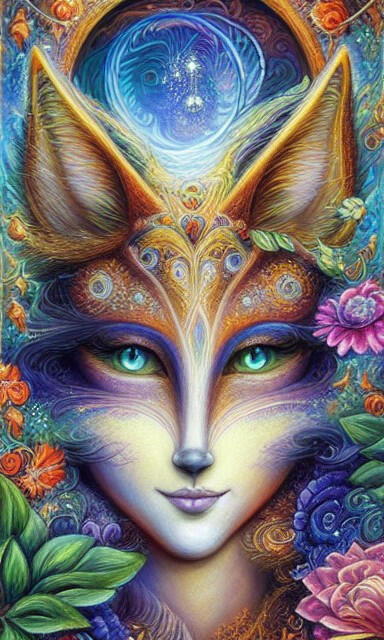 Fox Goddess Wall Art